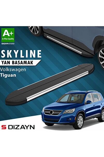 VW Tiguan Skyline Krom Yan Basamak 173 Cm 2007-2015 A+ Kalite VW-TG1-YBS-SKY-KA-173
