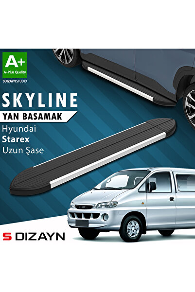 Hyundai H-1 Starex Uzun Şase Skyline Aluminyum Yan Basamak 213 Cm 1998-2007 A+ Kalite HY-ST1-US-YBS-