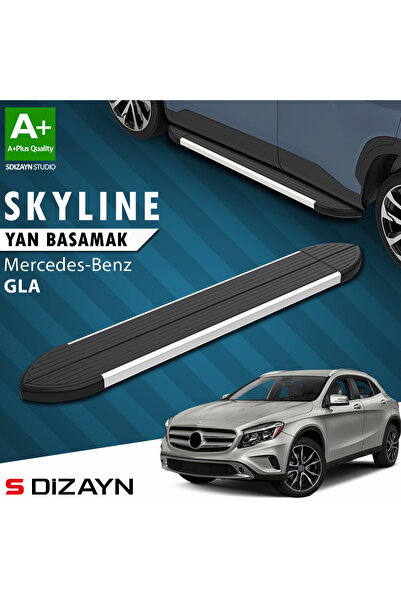 Mercedes GLA X156 Skyline Aluminyum Yan Basamak 183 Cm 2013-2020 A+ Kalite MR-GA1-YBS-SKY-AL-183
