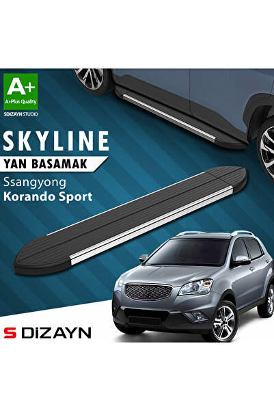 Ssangyong Korando Sport Skyline Krom Yan Basamak 183 Cm 2019 Üzeri A+ Kalite SS-KO1S-YBS-SKY-KA-183
