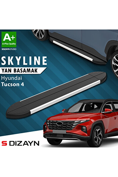 Hyundai Tucson 4 Skyline Aluminyum Yan Basamak 173 Cm 2021 Üzeri A+ Kalite HY-TU4-YBS-SKY-AL-173
