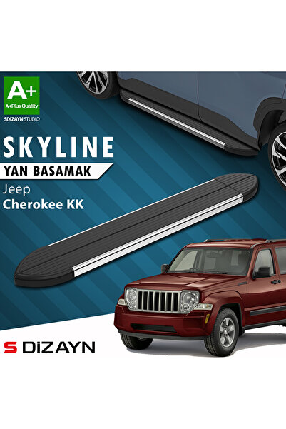 Jeep Cherokee KK Skyline Krom Yan Basamak 153 Cm 2008-2012 A+ Kalite JE-KK1-YBS-SKY-KA-153-E