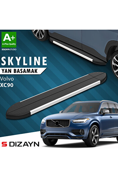Volvo XC90 2 Skyline Aluminyum Yan Basamak 193 Cm 2015-2019 A+ Kalite VO-X92-YBS-SKY-AL-193