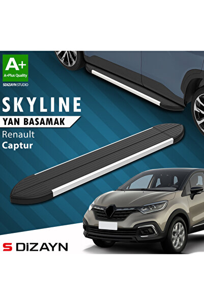 Renault Captur Skyline Aluminyum Yan Basamak 173 Cm 2013-2020 A+ Kalite RE-CP1-YBS-SKY-AL-173