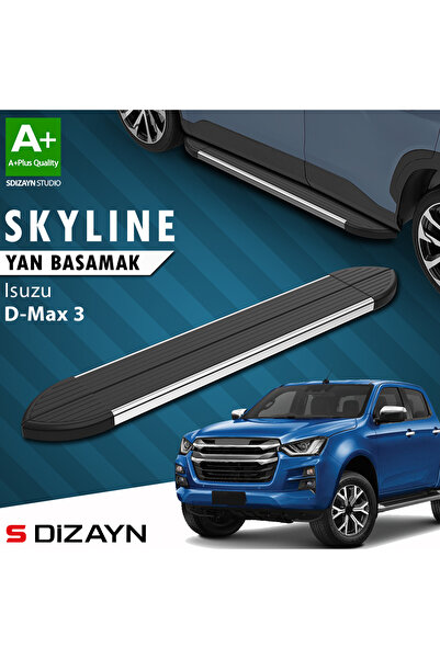Isuzu D-Max 3 Skyline Krom Yan Basamak 203 Cm 2019 Üzeri A+ Kalite IS-DM3-YBS-SKY-KA-203