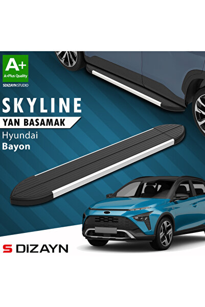 Hyundai Bayon Skyline Aluminyum Yan Basamak 173 Cm 2021-2024 A+ Kalite HY-BY1-YBS-SKY-AL-173