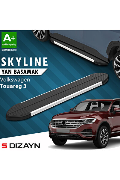 VW Touareg 3 Skyline Aluminyum Yan Basamak 193 Cm 2018 Üzeri A+ Kalite VW-TO3-YBS-SKY-AL-193-E