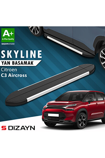 Citroen C3 Aircross Skyline Aluminyum Yan Basamak 183 Cm 2017-2024 A+ Kalite CI-C3A-YBS-SKY-AL-183