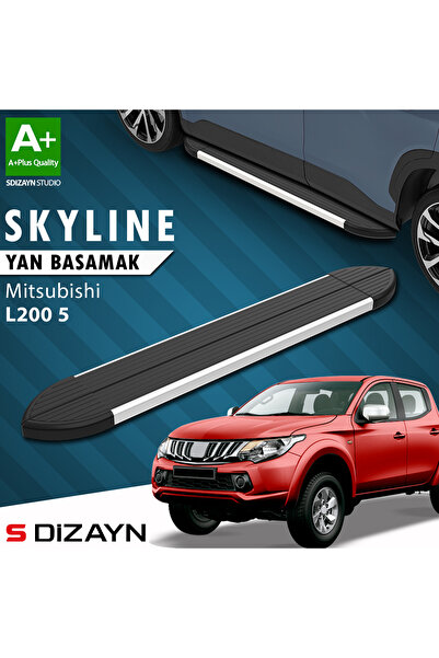 Mitsubishi L200 5 Skyline Aluminyum Yan Basamak 193 Cm 2015-2019 A+ Kalite MT-L25-YBS-SKY-AL-193
