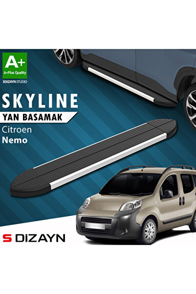 Citroen Nemo Skyline Aluminyum Yan Basamak 173 Cm 2008-2017 A+ Kalite CI-NM1-YBS-SKY-AL-173