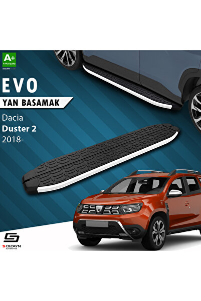 Dacia Duster 2 Evo Aluminyum Yan Basamak 183 Cm 2018-2023 A+ Kalite DC-DU2-YBS-EV-AL-183