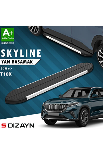 TOGG T10X Skyline Aluminyum Yan Basamak 203 Cm 2023 Üzeri A+ Kalite TG-TG1-YBS-SKY-AL-203-E