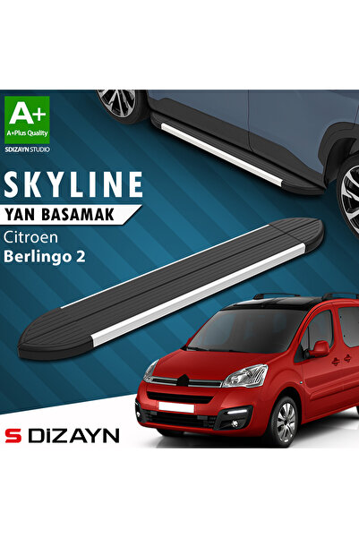 Citroen Berlingo 2 Skyline Aluminyum Yan Basamak 193 Cm 2008-2018 A+ Kalite CI-BL2-YBS-SKY-AL-193