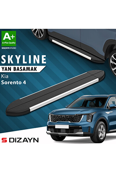 Kia Sorento 4 Skyline Aluminyum Yan Basamak 183 Cm 2022 Üzeri A+ Kalite KI-SO4-YBS-SKY-AL-183