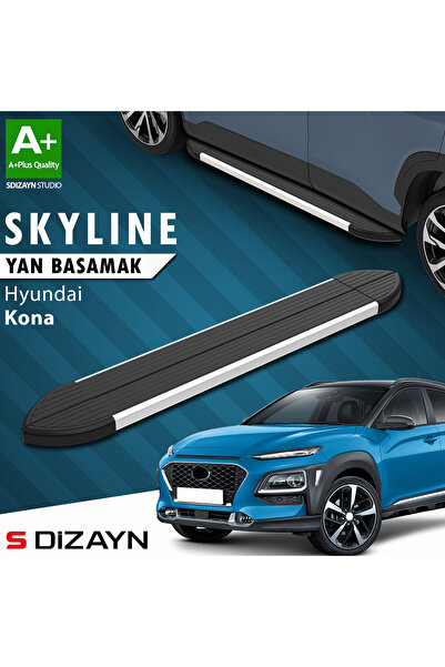 Hyundai Kona Skyline Aluminyum Yan Basamak 173 Cm 2018-2023 A+ Kalite HY-KN1-YBS-SKY-AL-173