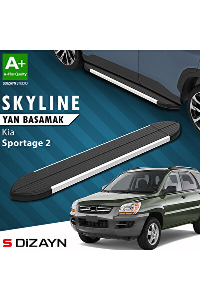 Kia Sportage 2 Skyline Aluminyum Yan Basamak 173 Cm 2004-2010 A+ Kalite KI-SP2-YBS-SKY-AL-173