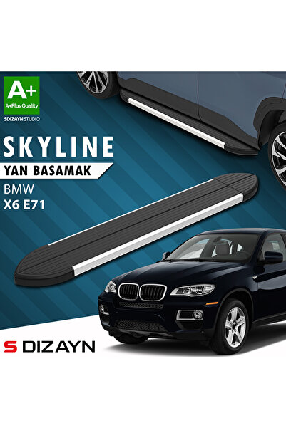Bmw X6 E71 Skyline Aluminyum Yan Basamak 193 Cm 2008-2014 A+ Kalite BM-N125-YBS-SKY-AL-193-E