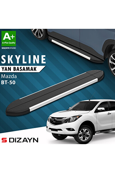 Mazda BT-50 Pick-Up Skyline Aluminyum Yan Basamak 193 Cm 2006-2012 A+ Kalite MZ-BT1-YBS-SKY-AL-193