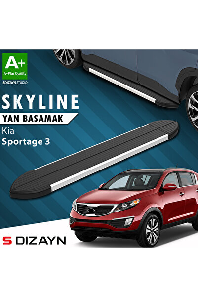 Kia Sportage 3 Skyline Aluminyum Yan Basamak 173 Cm 2010-2016 A+ Kalite KI-SP3-YBS-SKY-AL-173