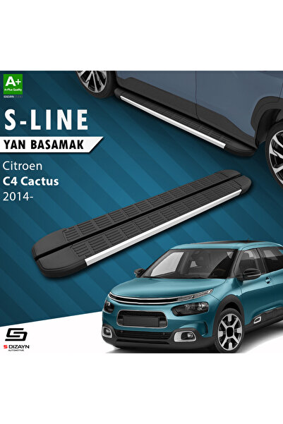 Citroen C4 Cactus S-Line Aluminyum Yan Basamak 183 Cm 2014 Üzeri A+ Kalite CI-C4C-YBS-SL-AL-183
