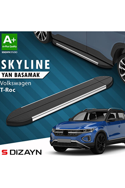VW T-Roc Skyline Krom Yan Basamak 173 Cm 2019 Üzeri A+ Kalite VW-TR1-YBS-SKY-KA-173-E