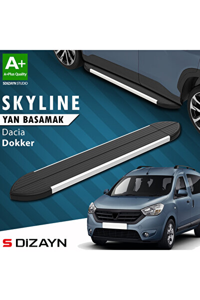 Dacia Dokker Skyline Aluminyum Yan Basamak 203 Cm 2012 Üzeri A+ Kalite DC-DK1-YBS-SKY-AL-203