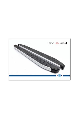 Omsa Line Toyota Corolla Cross Yan Basamak 2020 Sonrası Blackline Mat Alüminyum Alınlı Yan Koruma Basamak